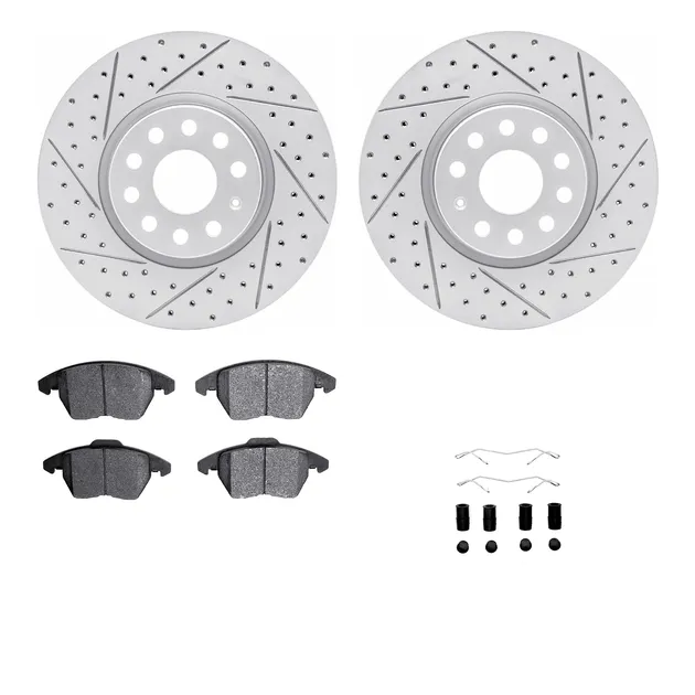 R1 Concepts WBTH1-74131 Brake Rotors - Carbon Coated - D/S W/ Euro Ceramic Pads & Hdw